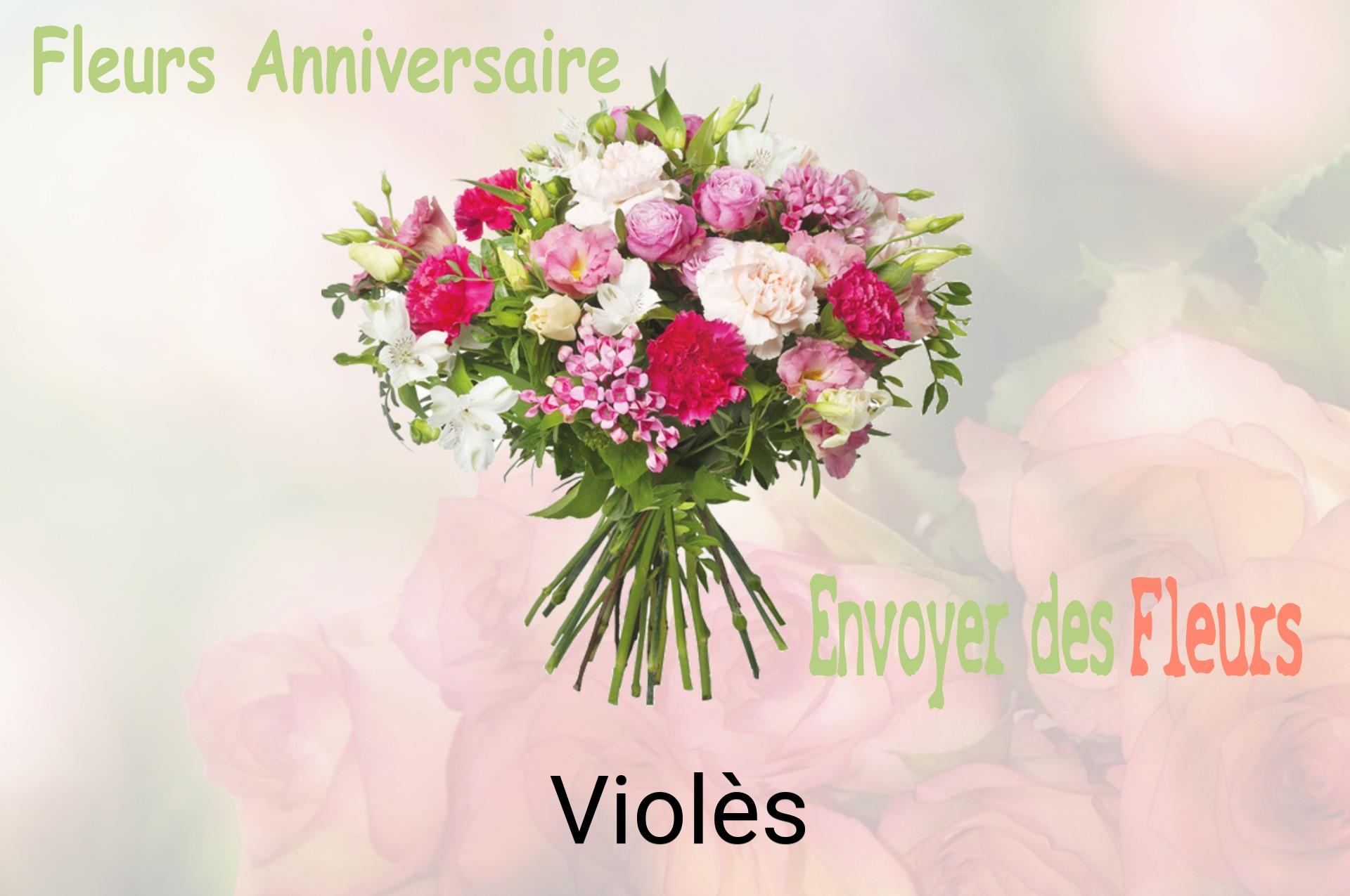Bouquet de fleurs d’anniversaire livré à Violès