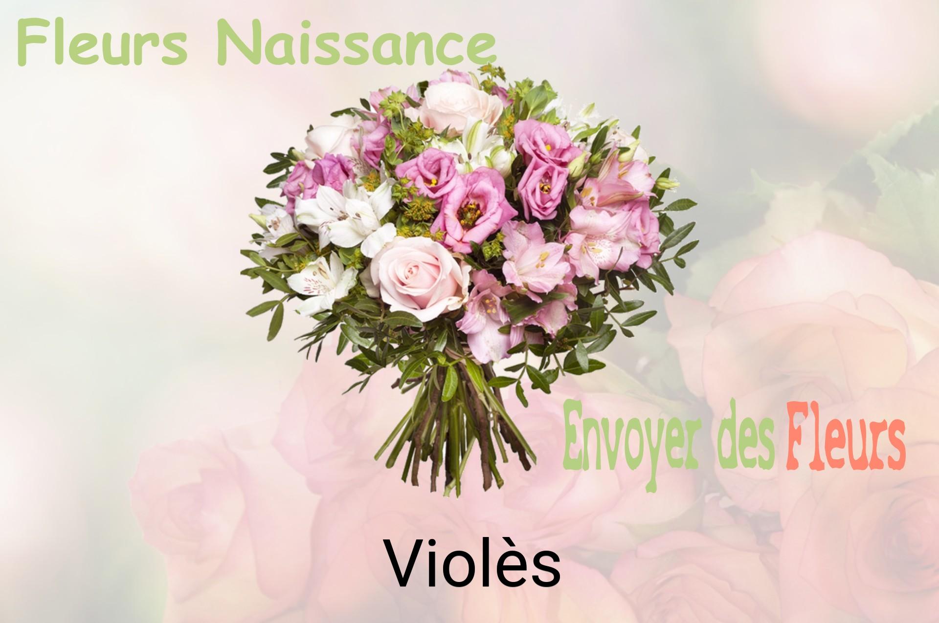 Bouquet de fleurs de naissance livré à Violès